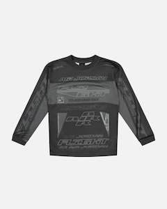 Jordan Kids' MVP Motorsport Long Sleeve Jersey Black