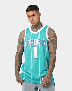 Jordan Charlotte Hornets LaMelo Ball #1 Icon Swingman 22/23 Jersey Rapid Teal