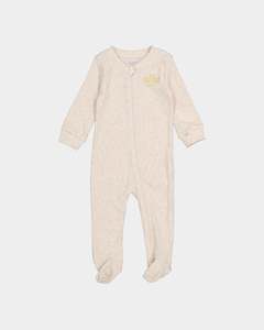 Nike Infants' E1D1 Ribbed Footed Coveralls Pale Ivory Heat