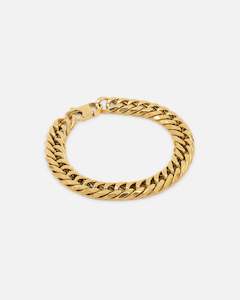 Saint Morta 12mm Double Link Bracelet Gold