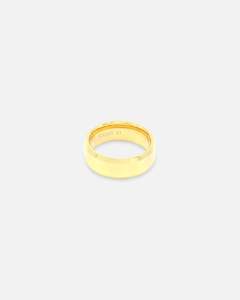 Saint Morta Beveled Band Ring Gold/Tungsten