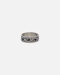 Clothing: Saint Morta Heraldry Band Ring Stainless Steel