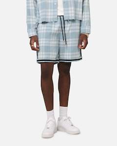 XXIII Plaid Ball Shorts Blue