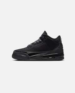 Jordan Kids' Air Jordan 3 Retro (GS) "Black Cat" Black/Charcoal