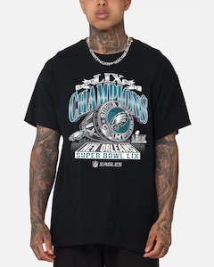 Clothing: Majestic Athletic Philadelphia Eagles Super Bowl LIX Champions T-Shirt Black