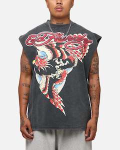 Ed Hardy Eagle Motor Muscle T-Shirt Black