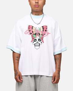 Clothing: Ed Hardy Butterfly Ringer T-Shirt White