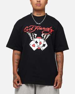 Ed Hardy Lost Luck T-Shirt Black