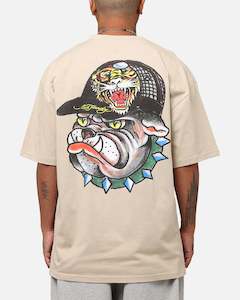 Ed Hardy Bulldog T-Shirt Stone