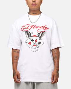 Ed Hardy Lost Luck T-Shirt White