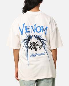 Clothing: Goat Crew Marvel Spider-Man Y2K Venom T-Shirt Off White