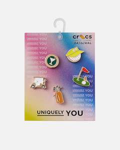 Clothing: Crocs 19th Hole Jibbitz™ Charms 5 Pack Multi