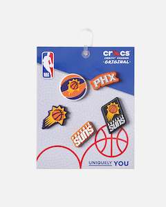 Crocs X NBA Phoenix Suns 5 Pack Jibbitz Charms Multi