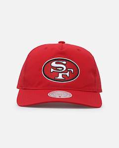 Mitchell & Ness San Francisco 49ers Retro Matte Nylon Origins Snapback Red