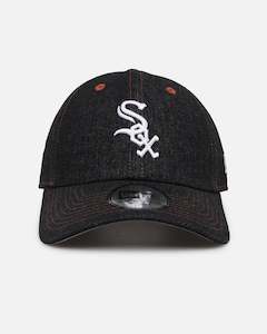 New Era Chicago White Sox "Black Denim" Classic Casual Strapback Black Denim/Rust Contrast