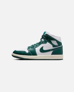 Jordan Women's Air Jordan 1 Mid "Oxidised Green" White/Oxidized Green