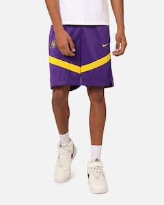 Clothing: Nike Los Angeles Lakers Dri-FIT Practice Icon+ Shorts Field Purple