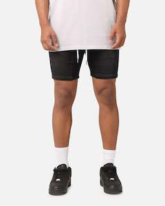 Saint Morta Correr Denim Shorts Washed Black