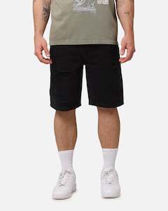 Saint Morta Disrupt Denim Shorts Washed Black