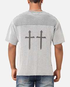 Saint Morta Knitted Football Jersey Grey