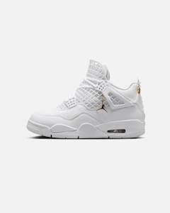 Jordan Women's Air Jordan 4 Net "Triple White" White/Metallic