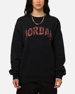 Jordan Essentials Holiday Fleece Crewneck Black/Sail