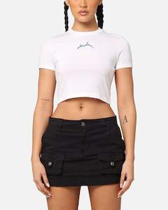 Jordan Women's Short Sleeve Graphic Slim Crop T-Shirt White/Industrial