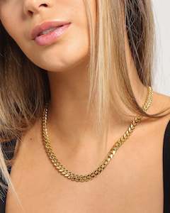 House Of Auric 7mm Cuban Chain 18K Gold Vermeil