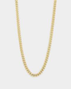 House Of Auric 5mm Cuban Link Chain 18K Gold Vermeil