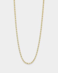 House Of Auric Rope 2mm 24" Chain 18k Gold Vermeil