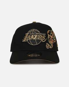 New Era Los Angeles Lakers 'Year Of The Snake' 9FORTY A-Frame Snapback Black/Gold