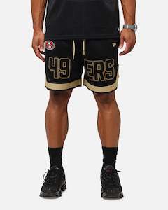 New Era San Francisco 49ers NFL Graphic Shorts Black