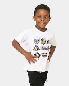 Shortie Kids' Music T-Shirt White