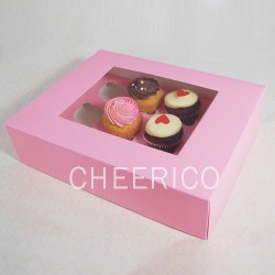 12 pink cupcake window box ($2.80/pc x 25 units)