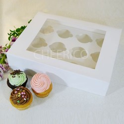 12 cupcake window box with flexi hole ($2.80/pc x 25 units)