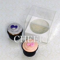 1 cupcake clear pvc Box($1.25/pc x 25 units)