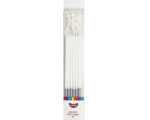 Road construction, repair or sealing: GoBake Super Tall 18cm Silver Glitter Candles (pack of 12)