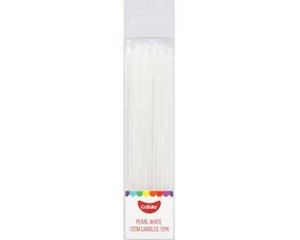 GoBake Candles - Pearl White - 12cm (Pack of 12)