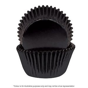 700 Baking Cups - Black Foil (pack of 72)