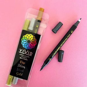 Vivid | Edible Metallic Markers | Basics | 4pk