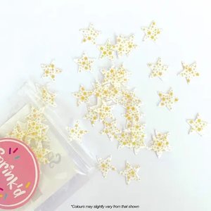 Sprink'd Gold Stars Wafer Sprinkles