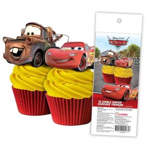 Edible Wafer Toppers - Cars (pack of 16)