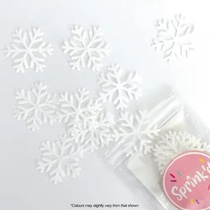 Road construction, repair or sealing: Sprink'd Snowflake Wafer Sprinkles