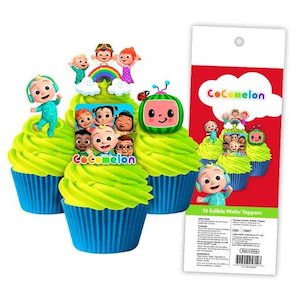 Road construction, repair or sealing: Wafer Cupcake Toppers - Cocomelon (16)