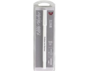 Road construction, repair or sealing: Edible Brush Pen Marker - White