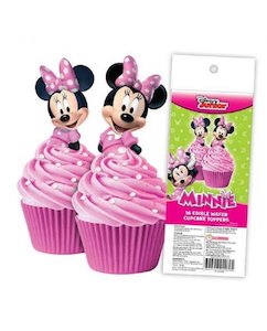 Minnie Mouse Edible Wafer Toppers - (pack of 16)