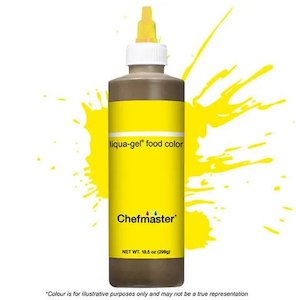 Chefmaster Liqua-Gel - Neon Bright Yellow - 298gm