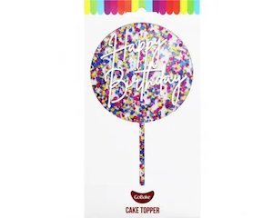 Cake Topper - Happy Birthday (Rainbow)