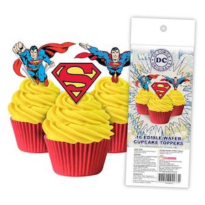 Wafer Cupcake Toppers - Superman (16)