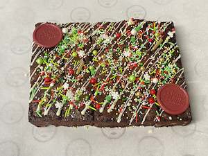 Chocolate Brownie Gift Box with Christmas Bling!